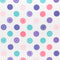 Baby Trend circle pattern, pink and purple, fashion fabric