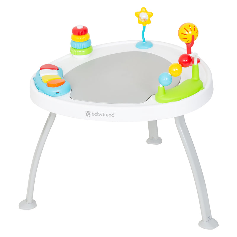 Baby Trend 3-in-1 Bounce N Play Activity Center converted into a an activity table