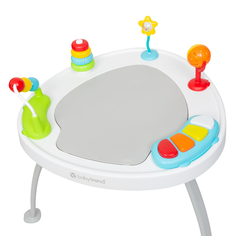 Convert the Baby Trend 3-in-1 Bounce N Play Activity Center into an activity table