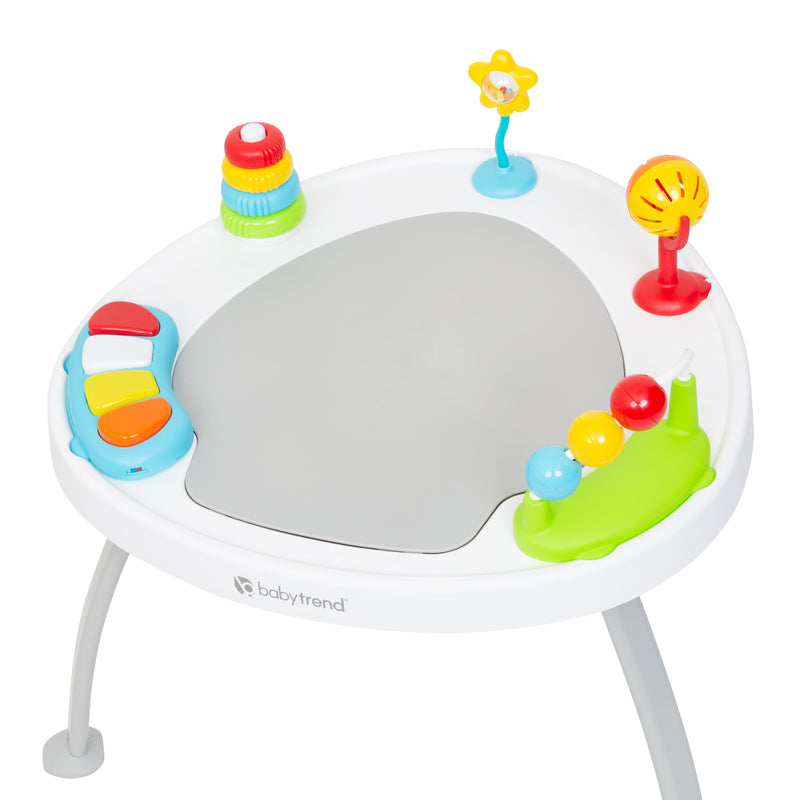 Convert the Baby Trend 3-in-1 Bounce N Play Activity Center into an activity table for your child