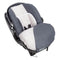 Baby Trend Ally™ 35 Infant Car Seat with Cozy Cover with handle down and canopy down