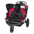Baby Trend Navigator Lite Double Jogger Stroller in black and red color fashion