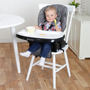 Load image into gallery viewer, Booster mode on dining chair of the Baby Trend A La Mode Snap Gear 5-in-1 High Chair