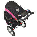 Load image into gallery viewer, Top view of the Baby Trend Expedition Jogger stroller with peek-a-boo window on the canopy