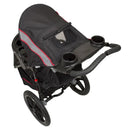 Load image into gallery viewer, Top view of the Baby Trend Range Jogger Stroller with a peek-a-boo window in the canopy