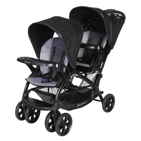 Baby Trend Sit N' Stand Double Stroller for two children, perfect for twins