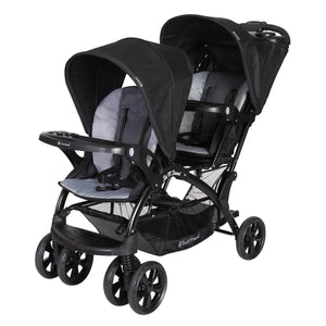 Baby Trend Sit N' Stand Double Stroller for two children, perfect for twins