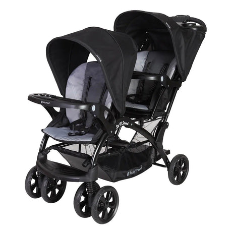 Baby Trend Sit N' Stand Double Stroller for two children, perfect for twins