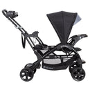 Load image into gallery viewer, Baby Trend Sit N' Stand Double Stroller side view of the front seat, bench and stand on platform