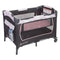 Baby Trend Lil Snooze Deluxe Nursery Center Playard has removable full-size bassinet and pocket storage