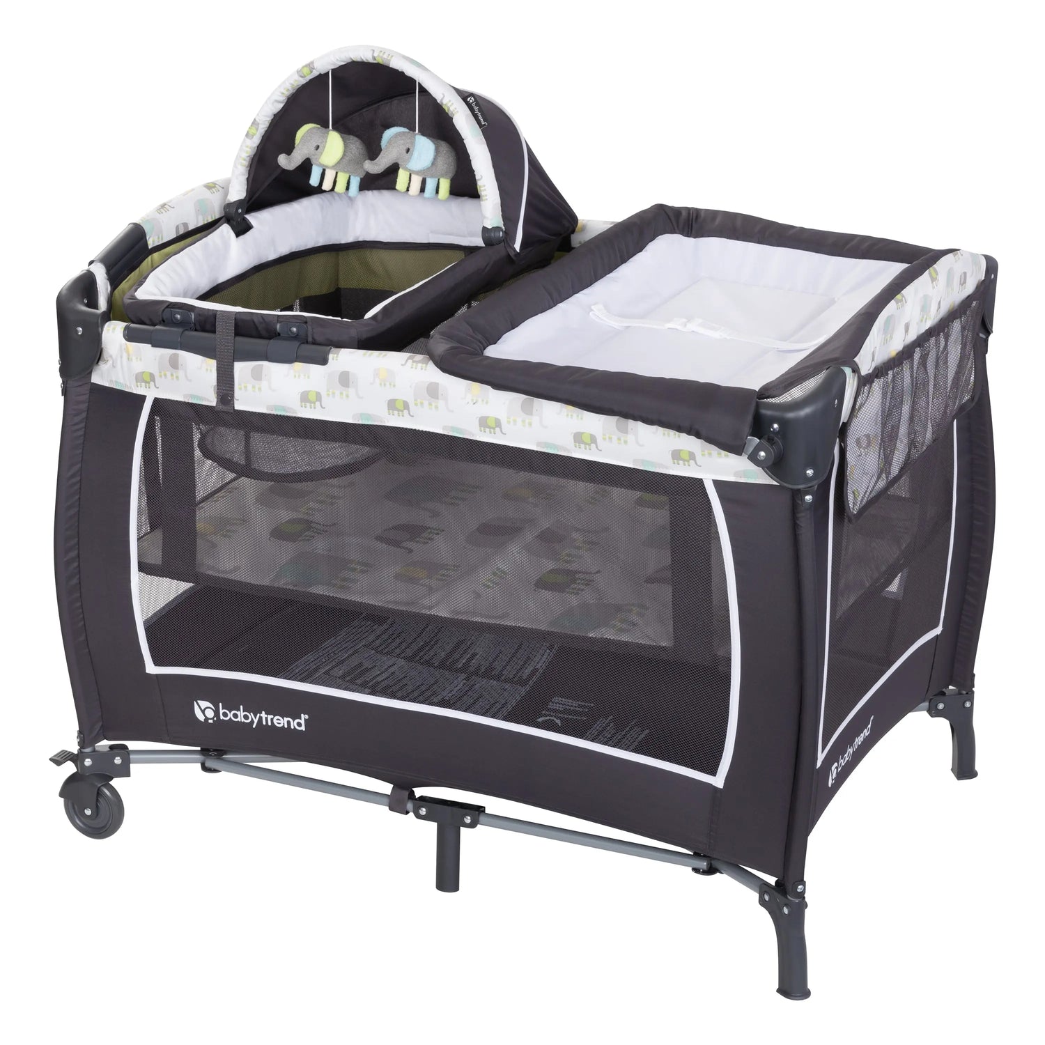 Baby Trend Lil Snooze Deluxe II Nursery Center Playard in Sockorama