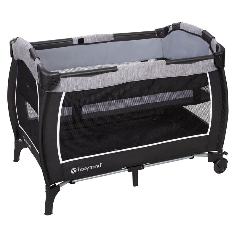 Removable full-size bassinet included with the Baby Trend Deluxe CLX Nursery Center Playard
