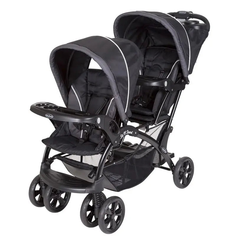 baby trend sit and stand stroller compatible car seats Baby Trend Sit N Stand Double Stroller (Onyx)