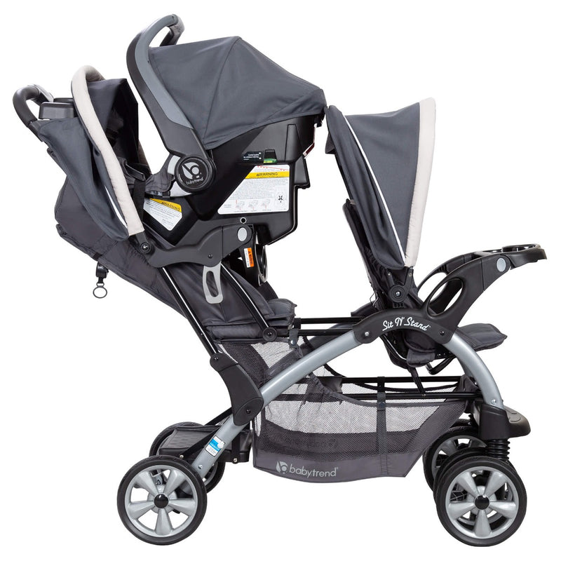 Coche Doble Sit N' Stand Onyx Baby Trend