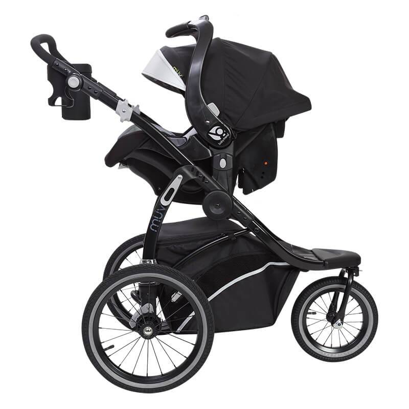 MUV by Baby Trend 180° 6-in-1 Jogger Stroller Travel System with Kussen Infant Car Seat